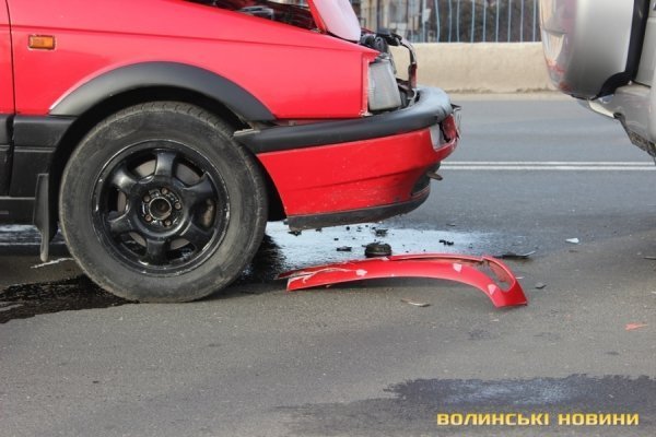 Аварія на луцькому мості. ФОТО