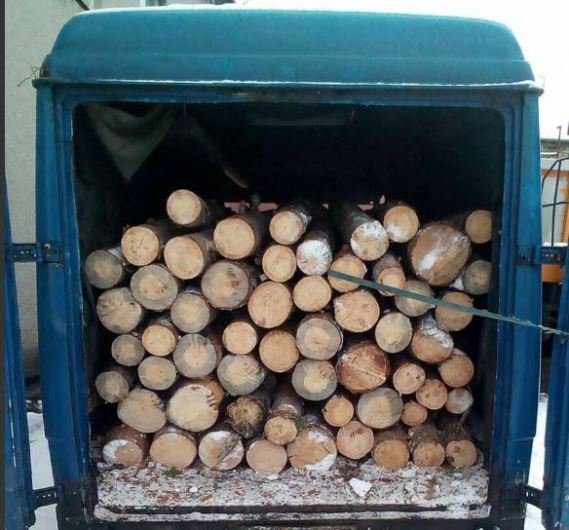 На Волині зловили Mercedes, «запакований» деревиною