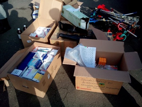 Луцькому військовому госпіталю передали ліки з Німеччини. ФОТО