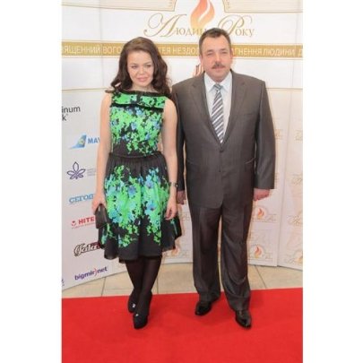 Аліна Гросу з батьком