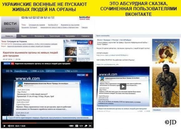 Як Росія бреше про події в Україні. ФОТО