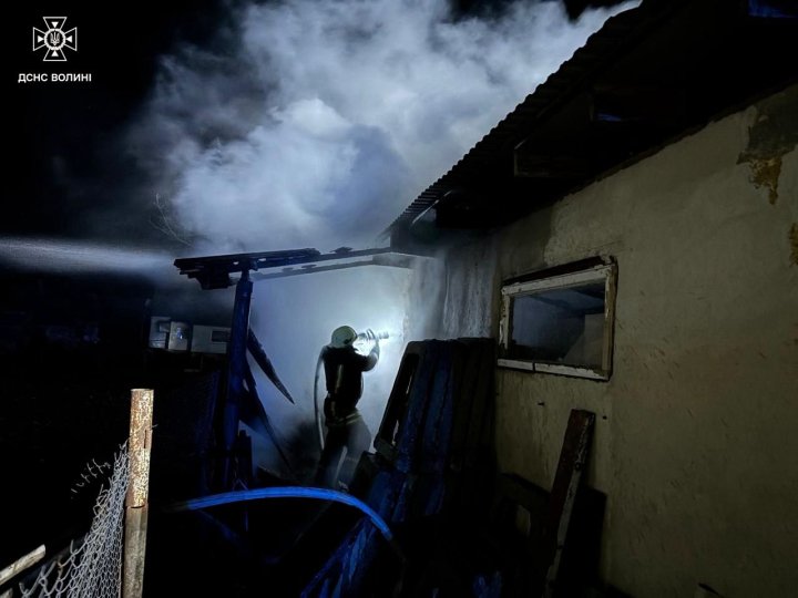 За ніч на Волині сталося дві пожежі. ФОТО