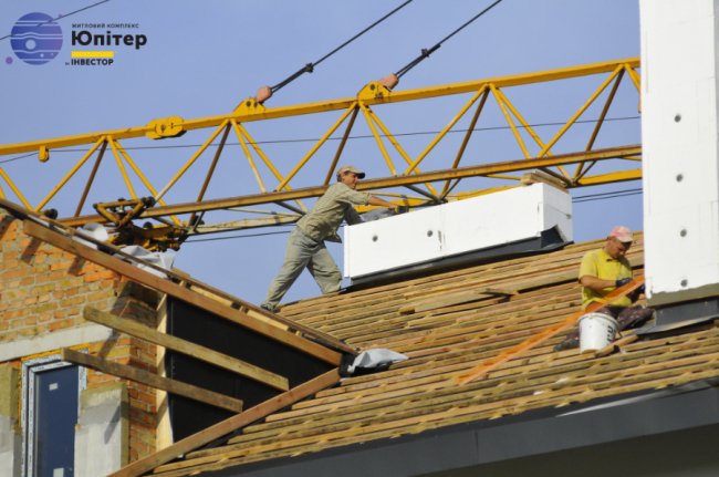 У другому будинку ЖК «Юпітер» — у розпалі внутрішні роботи*