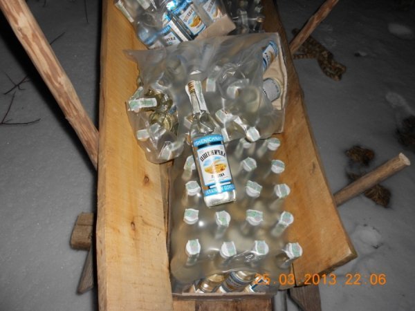 Волинянин віз у Білорусь 95 пляшок горілки. ФОТО