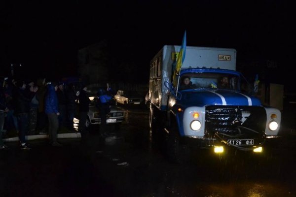 Лучани зустріли бійців Нацгвардії, що повернулися зі Сходу. ФОТО