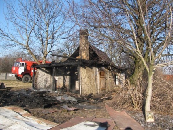На Волині горів будинок