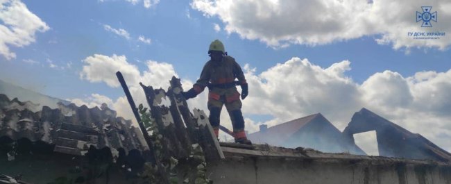 На Волині горіла господарська будівля. ФОТО