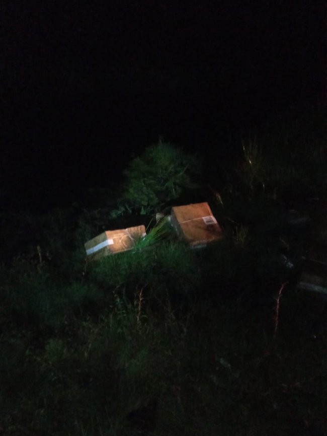 На Волині посеред ночі знайшли залишені контрабандистами пакунки з цигарками. ФОТО. ВІДЕО