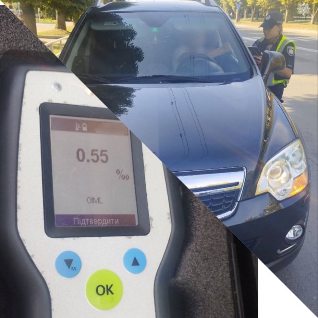 Водій-п’яничка намагався «порішати» з патрульними в Луцьку