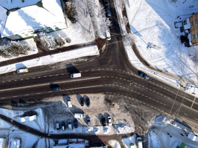 Засніжене волинське місто показали з висоти. ФОТО. ВІДЕО