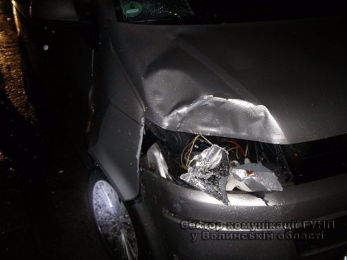 У Ковелі п’яний водій «Volkswagen» збив на смерть жінку. ФОТО