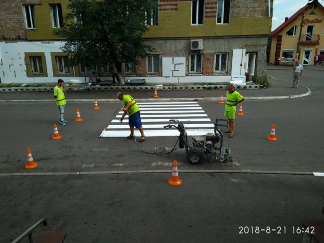 У центрі Горохова – нова розмітка. ФОТО