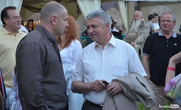 Нардеп Ігор Палиця і очільник СБУ на Волині Володимир Мельникович. 