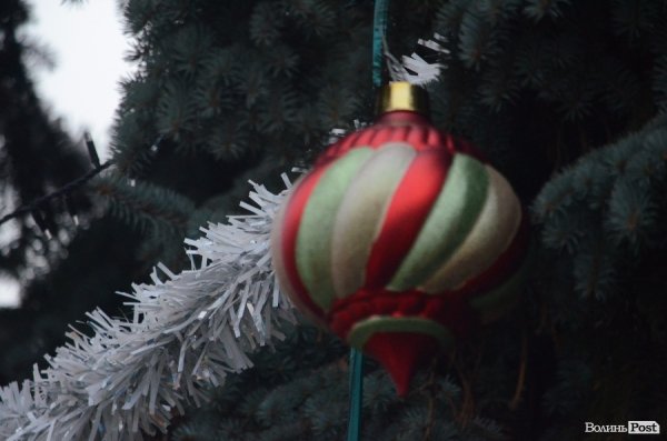 У Луцьку запалили новорічну ялинку. ФОТО