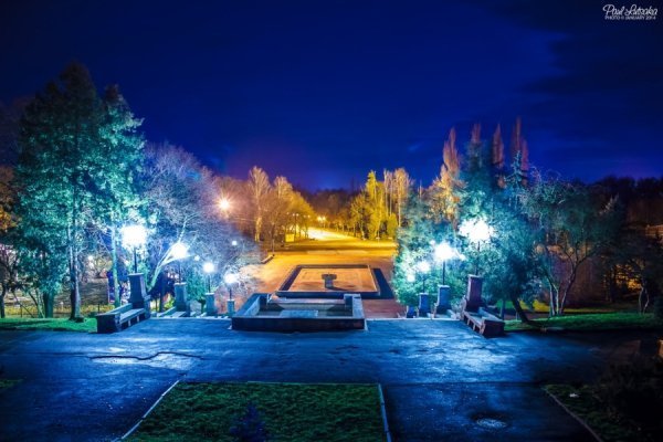 Фотопанорама нічного Луцька