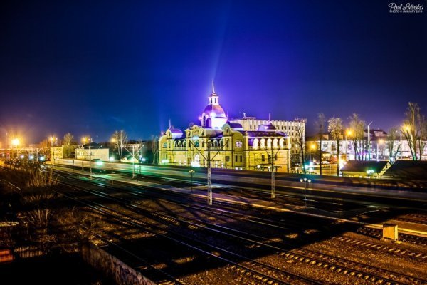 Фотопанорама нічного Луцька