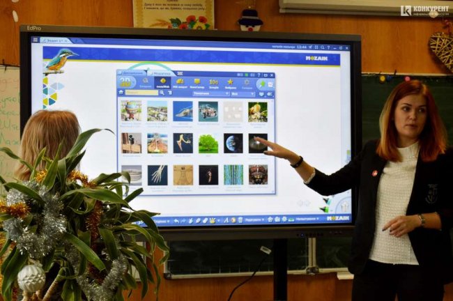 Двом луцьким гімназіям подарували інтерактивні панелі. ФОТО