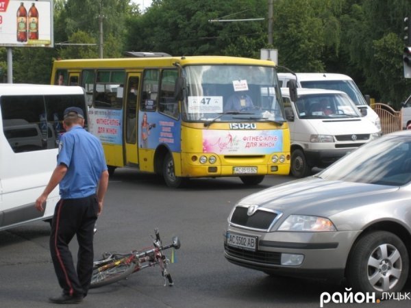 ДТП у Луцьку: збили велосипедиста. ФОТО