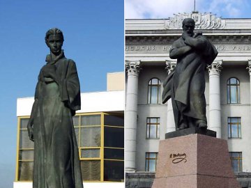Чи мінятимуть місцями пам'ятники Шевченку і Лесі Українці у Луцьку. ВІДЕО