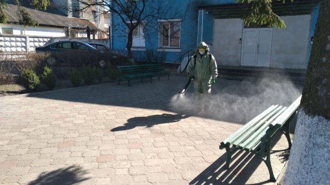 На Волині за період карантину уже понад 600 об’єктів обробили дезінфікуючими засобами 