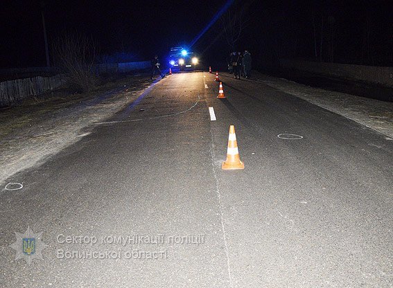 На Волині Opel на смерть збив пішохода