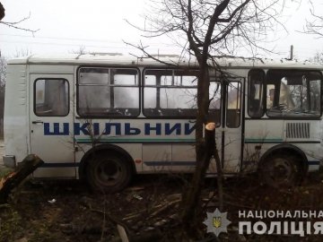 Водію стало зле: на Волині шкільний автобус із дітьми в'їхав у паркан і дерева