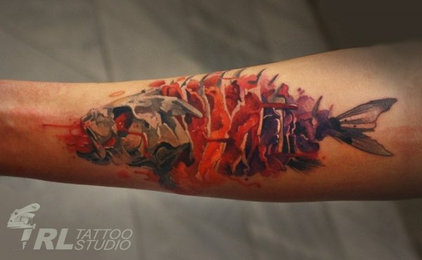 Саме цю роботу із назвою «Риба» визнали однією з найкращих на фестивалі тату