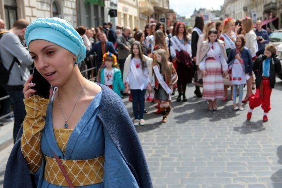 Парад з нагоди 760-річчя Львова. ФОТО. ВІДЕО