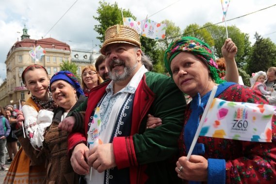 Парад з нагоди 760-річчя Львова. ФОТО. ВІДЕО
