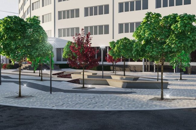 Розповіли, яким буде сквер у центрі Луцька. ФОТО