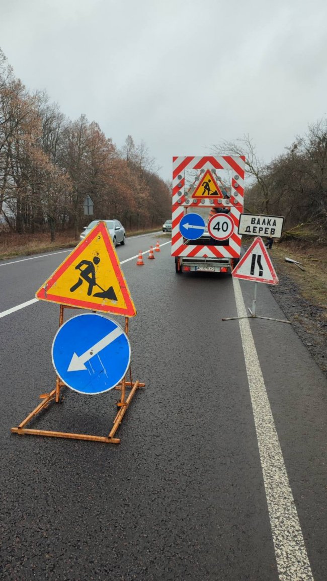 На дорогах Волині пориви вітру валять дерева: попереджають водіїв. ФОТО