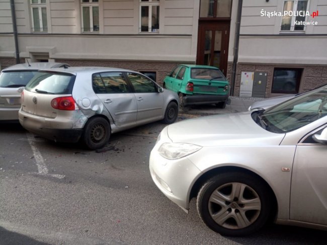 У Польщі п'яний українець пошкодив 7 автомобілів. ФОТО