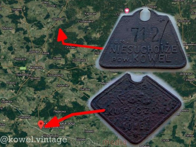 Показали, якими на Волині були собачі жетони у 30-х роках минулого століття. ФОТО 