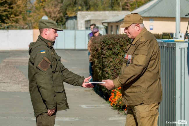 У Луцьку з Днем захисника України привітали нацгвардійців. ФОТО