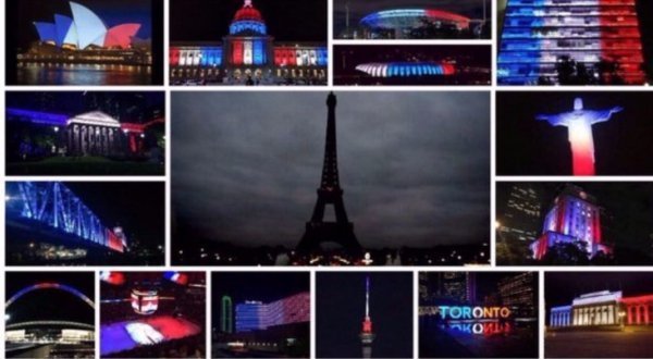 Світ у французьких кольорах. ВІДЕО. ФОТО