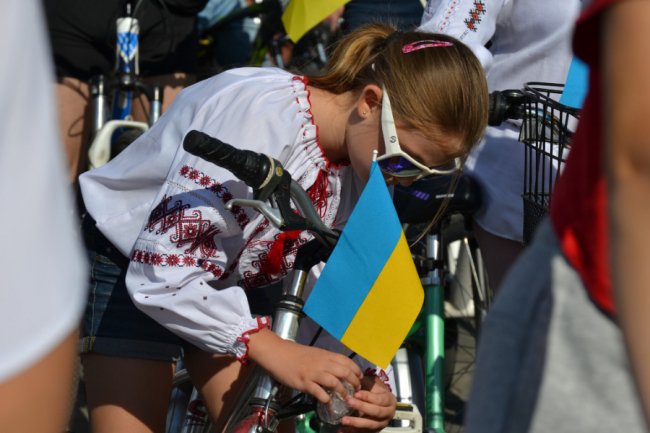 У Луцьку відбувся велопробіг до Дня Незалежності. ФОТО