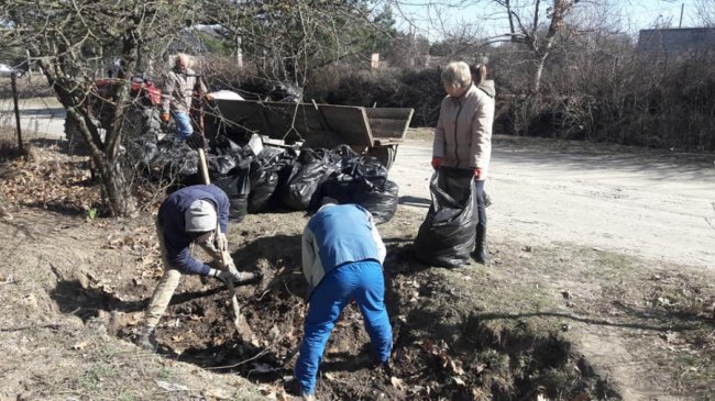 Біля дитячого табору під Луцьком прибрали стихійне сміттєзвалище. ФОТО