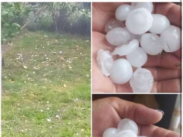 На Волині випав величезний град.ВІДЕО