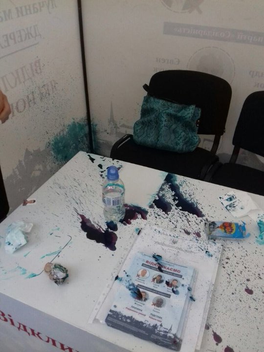 У Луцьку вдруге за день напали на учасників збору підписів за «відкликанців»