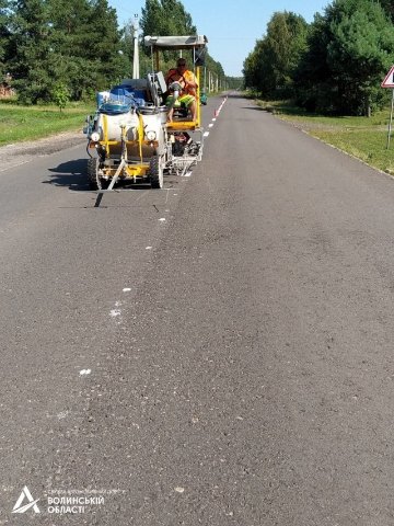 На волинській трасі – нова розмітка. ФОТО