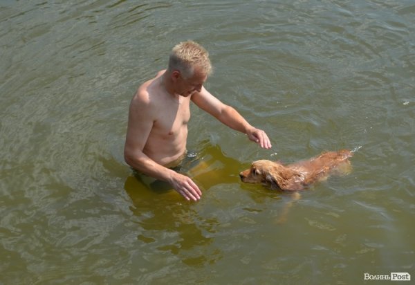 Спека змушує лучан роздягатися і лізти у міські водойми. ФОТО