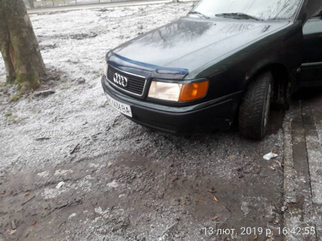 Луцькі муніципали прославили героя паркування. ФОТО