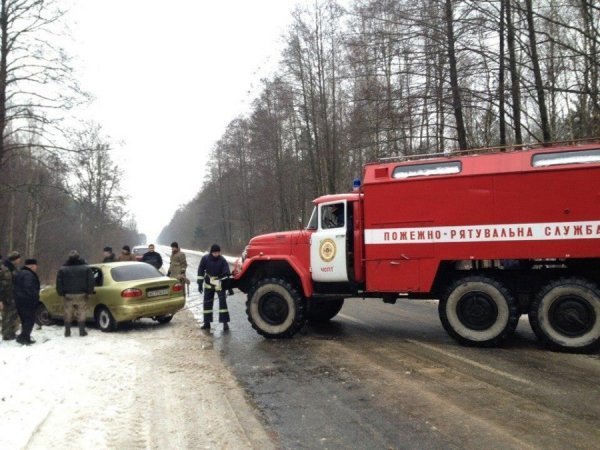 На Волині Daewoo злетіло в кювет