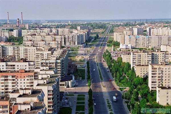 Луцьк 1990-х з висоти польоту птаха. ФОТО