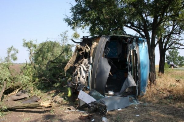 На Запоріжжі розбився автобус. ФОТО. ВІДЕО