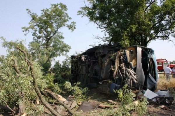 На Запоріжжі розбився автобус. ФОТО. ВІДЕО
