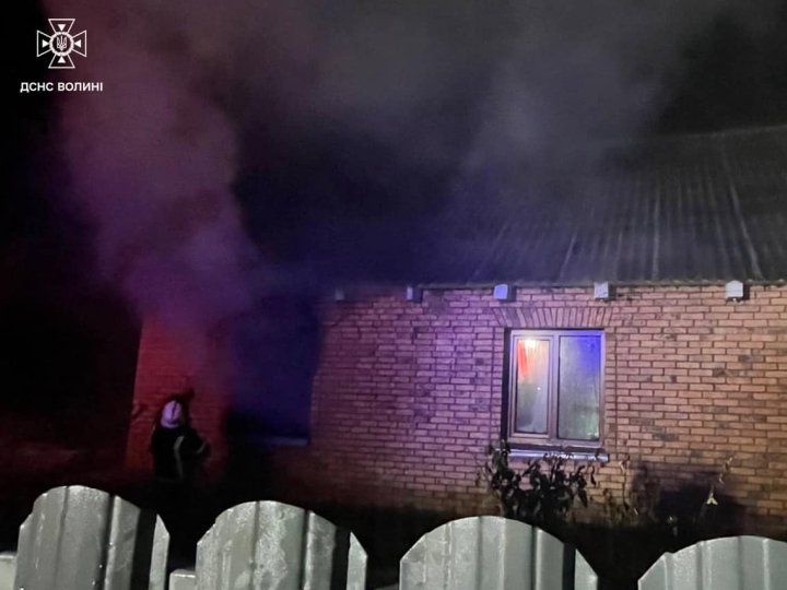 На Волині під час пожежі будинку загинув чоловік