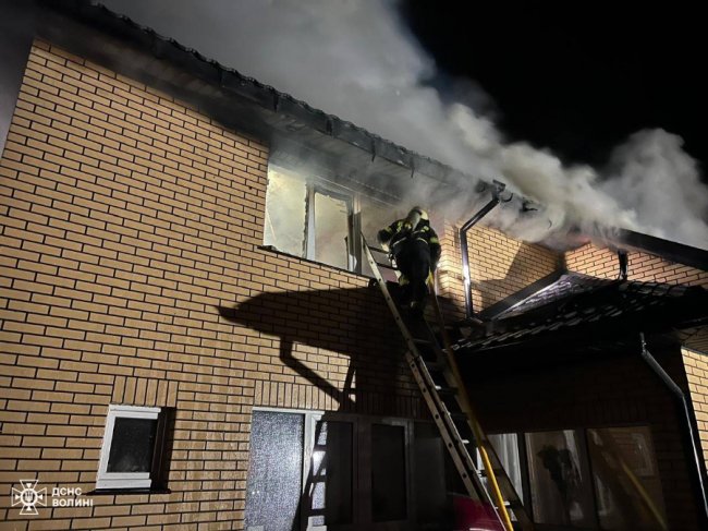На Волині під час пожежі будинку загинув чоловік