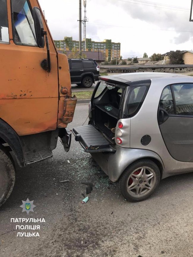 У Луцьку за ранок сталось 4 аварії