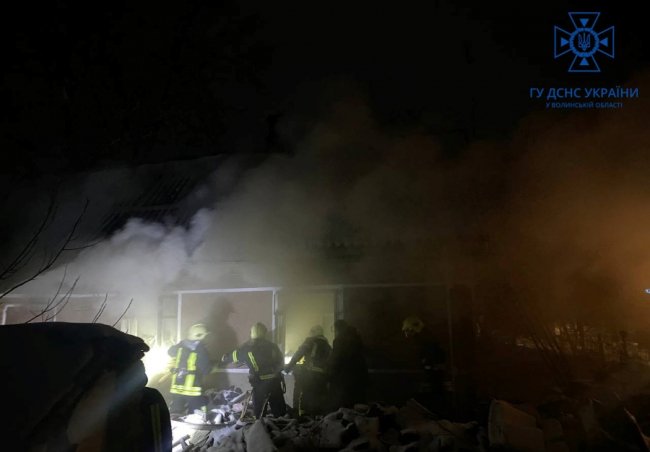На Волині горіли три житлові будинки